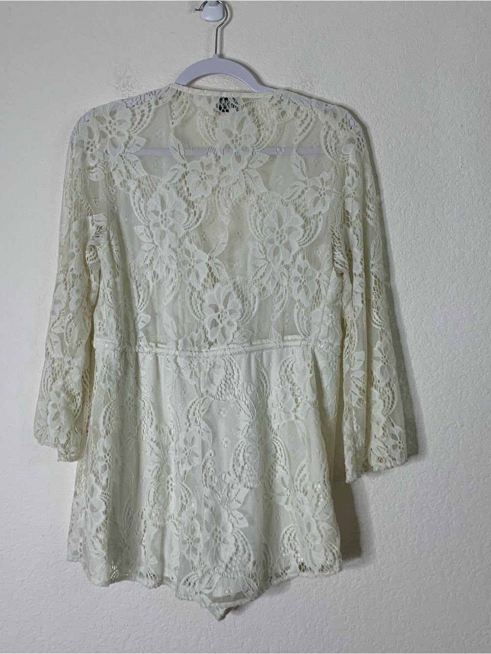 Show me your mumu Womens lace long sleeve roxy romper S - Picture 6 of 9
